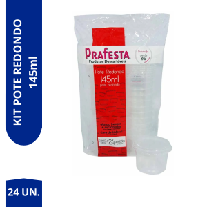 Pote Descartável 145ML Redondo Freezer Microondas  C/24