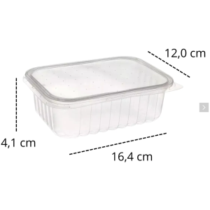 Pote Descartável 350ml Tampa Marmita Microondas Freezer 24un Cor Transparente